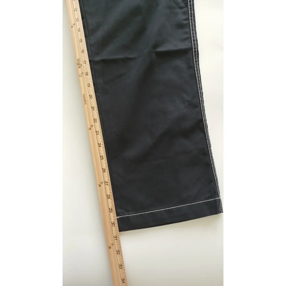 NWT True Religion Baggy Relaxed Fit Cargo Pants Jet Black Men's Size 38 x 30